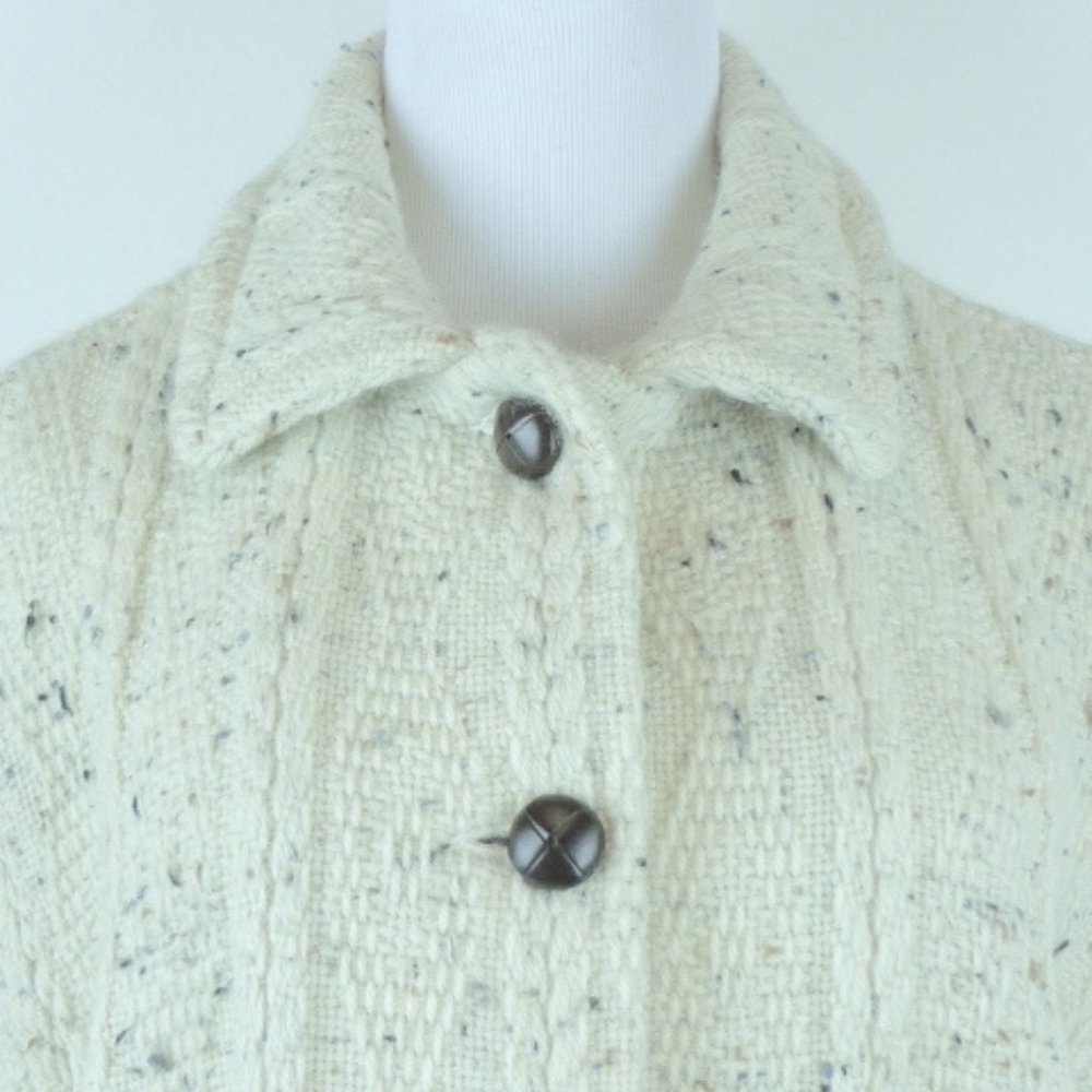 WEAVE OF THE IRISH ARAN Jacket HAND CRAFTED M - Picture 2 of 8